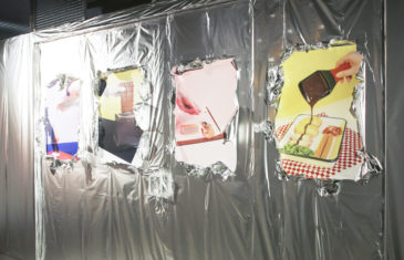 aluminium sur murs design