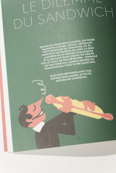 studio frvr direction artistique extrait pepzine sandwich jambon beurre illustration