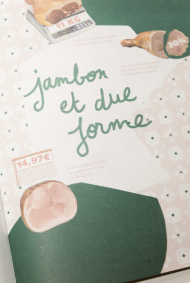 studio frvr direction artistique extrait pepzine jambon motif typo illustration