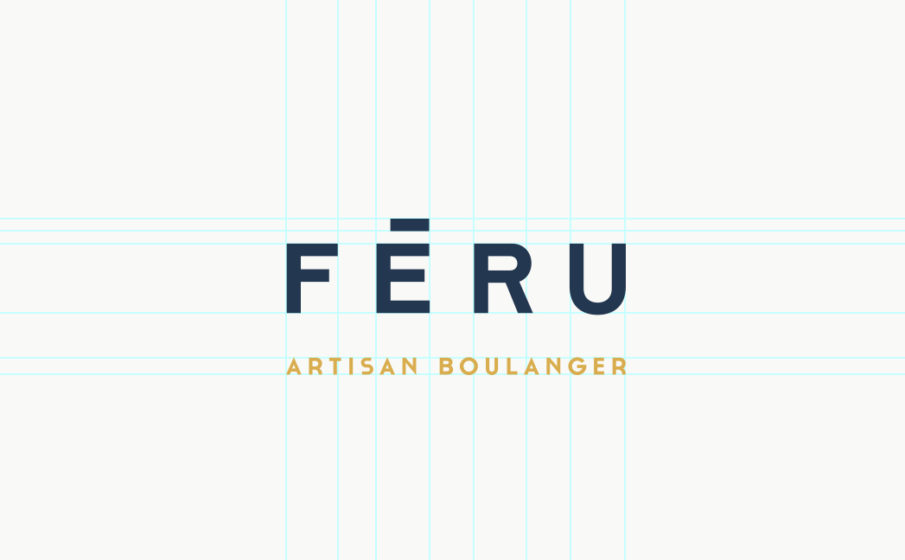 logo boulanger féru bleu doré